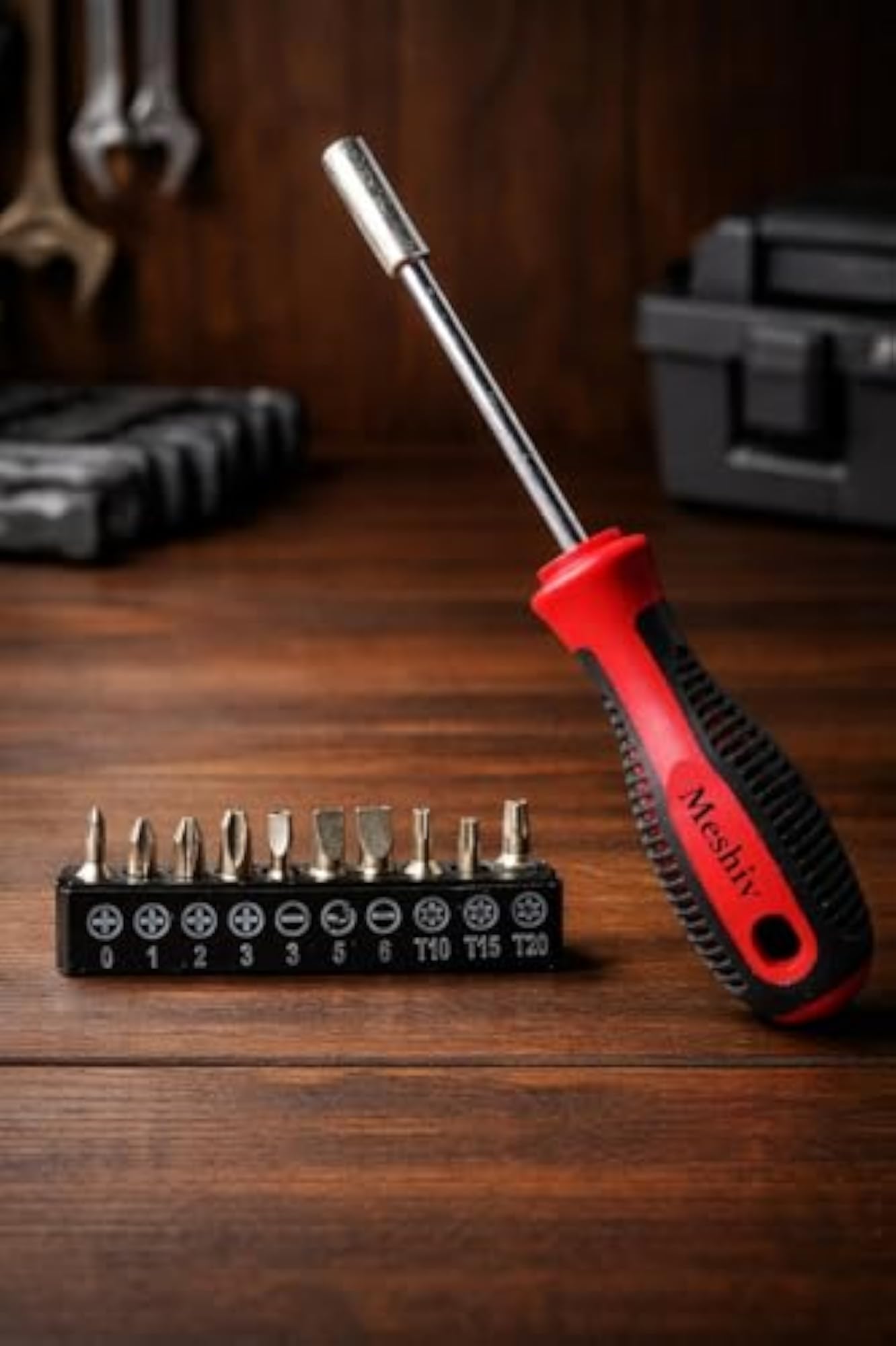 10-Piece Magnetic Screwdriver & Bit Set